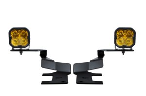 Ford Super Duty LED Light Pods - Diode Dynamics - Stage Series Backlit - Amber - `17-`22